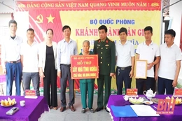 Bộ CHQS tỉnh bàn giao nhà tình nghĩa tại  huyện Hậu Lộc