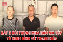 Bắt 3 đối tượng trong đường dây mua bán ma túy từ Ninh Bình về Thanh Hóa