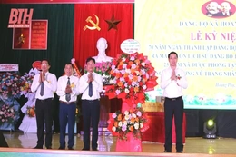 Đảng bộ xã Hoằng Phụ kỷ niệm  70 năm ngày thành lập
