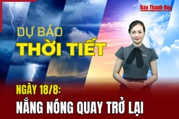 Dự báo thời tiết ngày 18/8: Nắng nóng quay trở lại