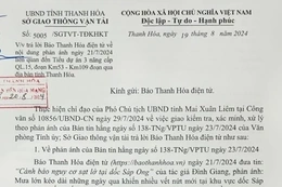 Sở Giao thông - Vận tải trả lời sau phản ánh của Báo Thanh Hóa về nguy cơ sạt lở tại dốc Sáp Ong