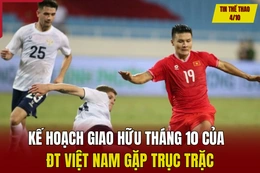 Tin thể thao 4/10: Kế hoạch giao hữu tháng 10 của ĐT Việt Nam gặp trục trặc