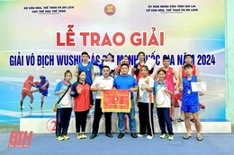 Thanh Hóa xếp thứ nhì nội dung đối kháng tại Giải vô địch Wushu các đội mạnh quốc gia 2024
