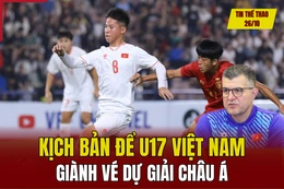 Tin thể thao 26/10: Kịch bản để U17 Việt Nam giành vé dự giải châu Á