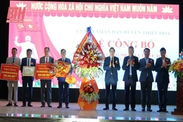 Công bố quyết định công nhận xã  Thiệu Toán  đạt chuẩn nông thôn mới nâng cao