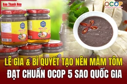 Lê Gia và bí quyết tạo nên mắm tôm đạt chuẩn OCOP 5 sao Quốc gia​