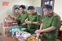 Lãnh đạo Bộ Công an khen Công an Thanh Hóa về thành tích triệt phá đường dây sản xuất, buôn bán thuốc giả quy mô lớn