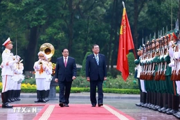 Thủ tướng Phạm Minh Chính chủ trì Lễ đón Thủ tướng Nhật Bản và Phu nhân