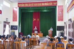 Công bố quyết định thu hồi đất để thực hiện Hợp phần bồi thường, hỗ trợ, tái định cư Dự án hồ chứa nước Bản Mồng giai đoạn 1   