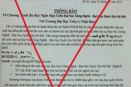 Cảnh báo hiện tượng mạo danh Đại học Quốc gia Hà Nội để lừa đảo “trúng tuyển”