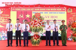 Chủ tịch UBND tỉnh Đỗ Minh Tuấn dự “Ngày hội toàn dân bảo vệ an ninh Tổ quốc” tại xã Thanh Kỳ