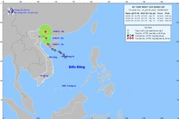 Áp thấp nhiệt đới cách đặc khu Bạch Long Vĩ khoảng 70km, giật cấp 9