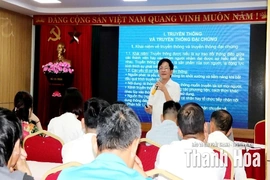 Tập huấn kỹ năng viết tin, bài  cho 140 thành viên Tổ truyền thông cộng đồng