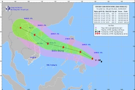 Bão Bualoi đã mạnh lên cấp 12, đêm 26/9 sẽ đi vào Biển Đông