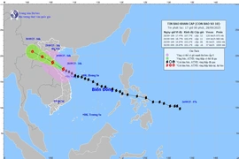 Sáng mai (29/9), bão Bualoi vào đất liền Nghệ An - Hà Tĩnh sau đó suy yếu thành áp thấp nhiệt đới