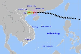 Bão số 9 (RAGASA) đã suy yếu thành áp thấp nhiệt đới