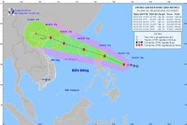 Áp thấp nhiệt đới đã mạnh lên thành bão Matmo
