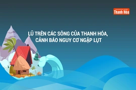 [Infographics] Cảnh báo lũ trên các sông của Thanh Hóa ngày 1/10/2025