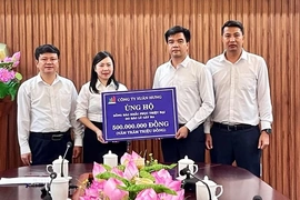 Các  doanh nghiệp, cá nhân  ủng hộ khắc phục hậu quả mưa lũ