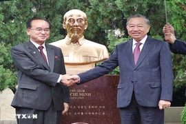 Tổng Bí thư Tô Lâm dự Lễ khánh thành tượng Chủ tịch Hồ Chí Minh tại Triều Tiên