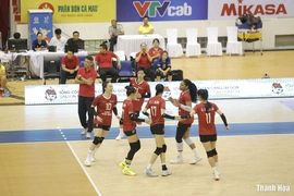Giai đoạn 2 Giải bóng chuyền vô địch quốc gia 2025: Xi măng Long Sơn Thanh Hoá trắng tay trước Hoá chất Đức Giang Lào Cai