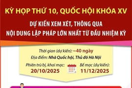 Kỳ họp thứ 10: Xem xét số lượng lập pháp lớn nhất từ đầu nhiệm kỳ