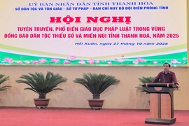 Tuyên truyền, phổ biến giáo dục trong vùng đồng bào dân tộc thiểu số và miền núi