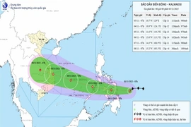 Bão Kalmaegi mạnh lên, di chuyển về giữa Biển Đông