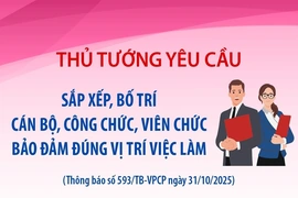 Thủ tướng yêu cầu sắp xếp, bố trí cán bộ, công chức đúng vị trí việc làm