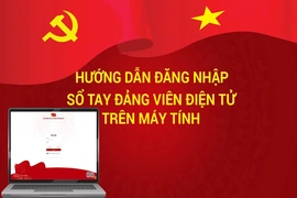 [Infographic] Hướng dẫn đăng nhập Sổ tay đảng viên trên máy tính