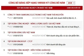Công bố Bảng xếp hạng VNR500 - Top500 Doanh nghiệp lớn nhất Việt Nam năm 2025