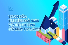 [Infographics] Tình hình giải ngân vốn đầu tư công tỉnh Thanh Hóa đến ngày 11/11/2025