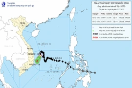 Áp thấp nhiệt đới suy yếu thành vùng áp thấp vào ngày 3/12