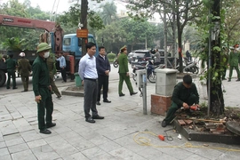 Phường Hạc Thành kiểm tra việc thiết lập lại trật tự đô thị, trật tự công cộng, vệ sinh môi trường