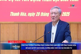 Bản tin Thời sự tối 28/12/2025:&nbsp;Phó Thủ tướng Chính phủ làm việc với tỉnh Thanh Hóa để giải quyết vướng mắc cho các dự án đầu tư