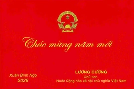 Chủ tịch nước gửi thiếp chúc mừng năm mới 2026