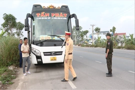 Kiểm tra, xử lý vi phạm trật tự giao thông xuyên Tết