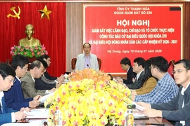 Phó Chủ tịch Thường trực HĐND tỉnh Lê Tiến Lam giám sát công tác bầu cử ĐBQH và HĐND các cấp