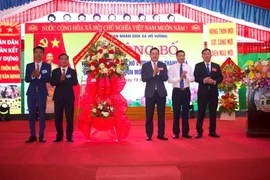 Công bố quyết định thôn Cần Thanh, xã Hồ Vương đạt NTM kiểu mẫu