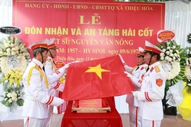 Lễ đón nhận và an táng hài cốt Liệt sỹ Nguyễn Văn Nông