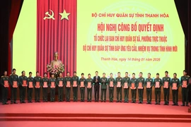 Công bố Quyết định tổ chức lại Ban Chỉ huy Quân sự cấp xã