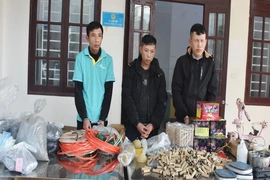 Bắt giữ các đối tượng chế tạo pháo trái phép