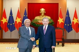 Tổng Bí thư Tô Lâm tiếp Chủ tịch Hội đồng châu Âu António Costa