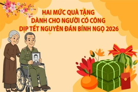 [Infographic] Hai mức quà tặng dành cho người có công dịp Tết Nguyên đán Bính Ngọ 2026