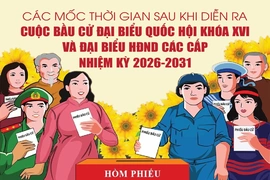 [Infographics] - Mốc thời gian trước và sau khi diễn ra cuộc bầu cử đại biểu Quốc hội khóa XVI