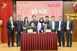 Ký kết quy chế phối hợp giữa  VKSND  với  TAND tỉnh, Báo và Phát thanh, truyền hình Thanh Hóa