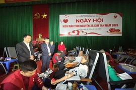 Ấm áp Ngày hội hiến máu tình nguyện tại xã Kim Tân