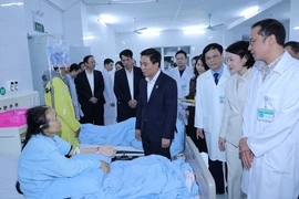 Bí thư Tỉnh ủy Nguyễn Doãn Anh kiểm tra công tác chăm sóc người bệnh dịp Tết Nguyên đán Bính Ngọ