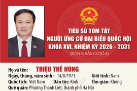 [Infographics] Tiểu sử ứng cử viên Đại biểu Quốc hội khóa XVI Triệu Thế Hùng