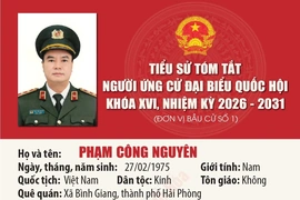 [Infographics] Tiểu sử ứng cử viên Đại biểu Quốc hội khóa XVI Phạm Công Nguyên